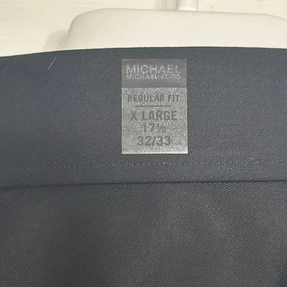 NWT Michael Kors Designer Black Dress Shirt Button Down L/S Men XL MSRP $75 - Picture 12 of 12